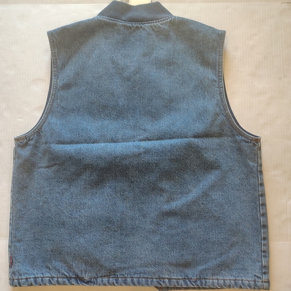 Levi's Sansome Blue Denim Vest Size Medium - Picture 10 of 16